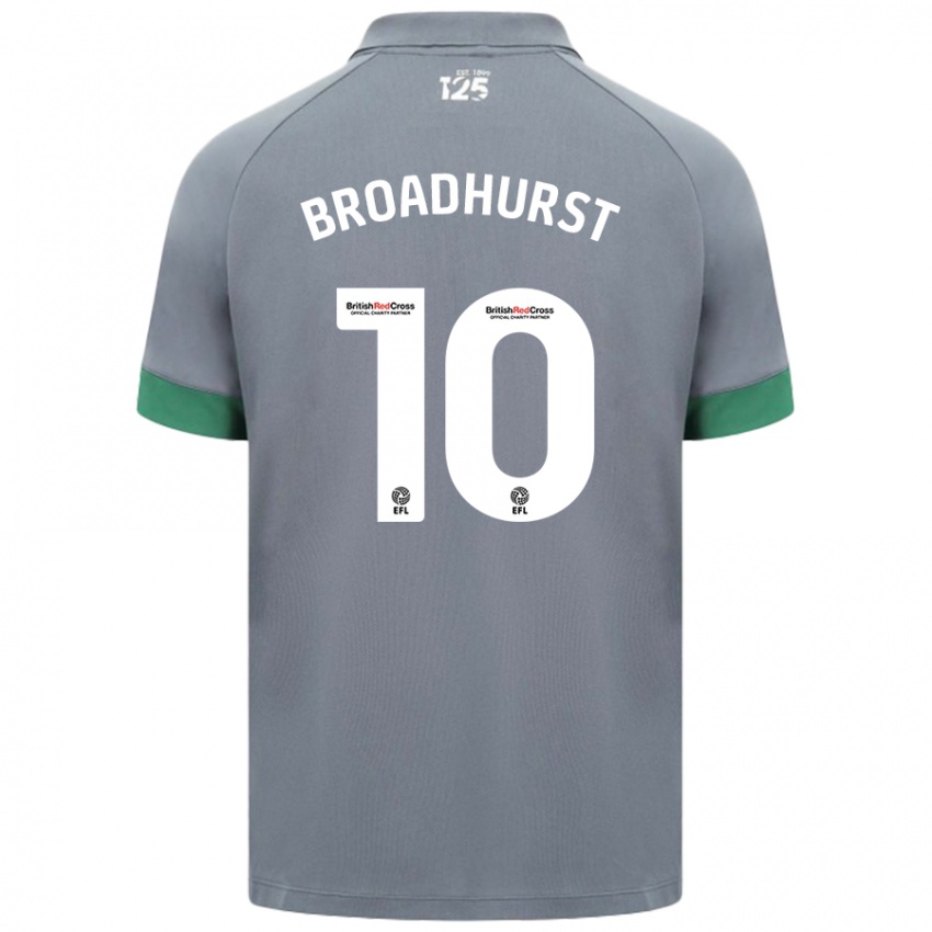 Niño Camiseta Danielle Broadhurst #10 Gris Oscuro 2ª Equipación 2024/25 La Camisa Argentina