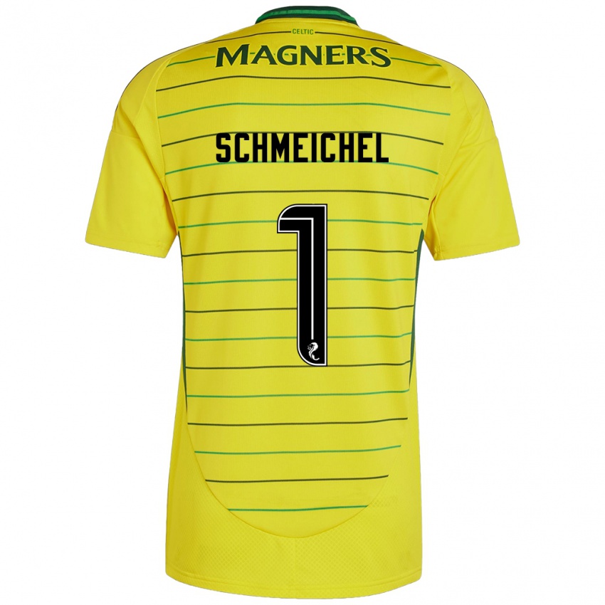 Niño Camiseta Kasper Schmeichel #1 Amarillo 2ª Equipación 2024/25 La Camisa Argentina