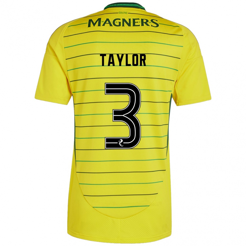 Niño Camiseta Greg Taylor #3 Amarillo 2ª Equipación 2024/25 La Camisa Argentina