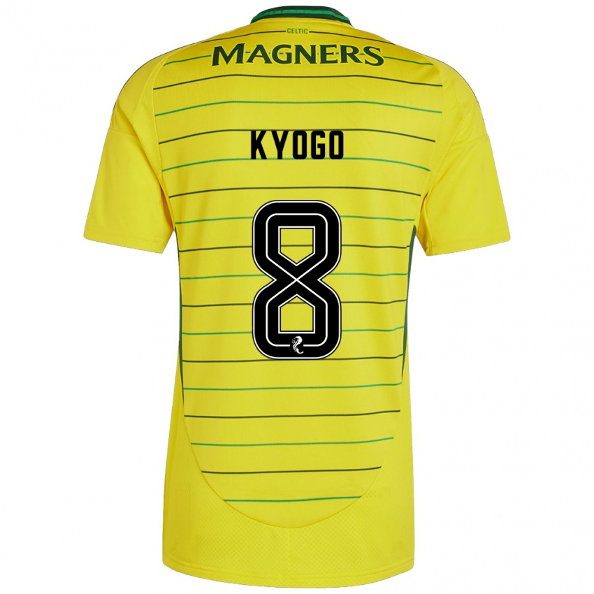 Niño Camiseta Kyogo Furuhashi #8 Amarillo 2ª Equipación 2024/25 La Camisa Argentina