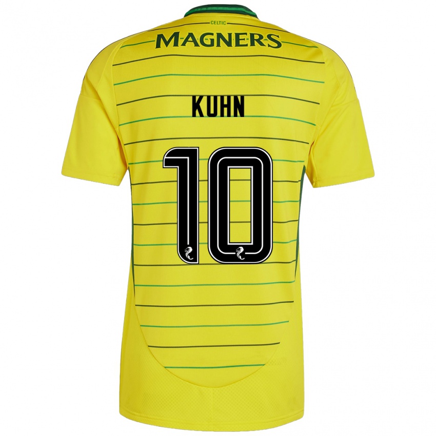 Niño Camiseta Nicolas Kühn #10 Amarillo 2ª Equipación 2024/25 La Camisa Argentina