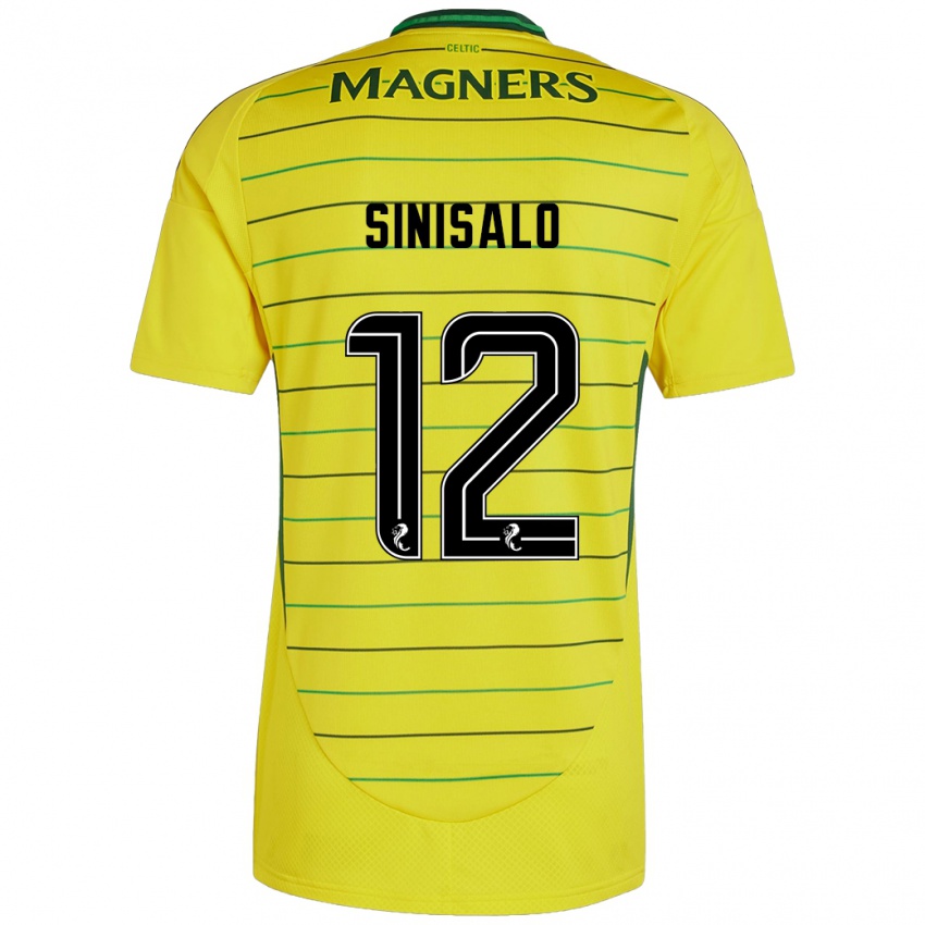 Niño Camiseta Viljami Sinisalo #12 Amarillo 2ª Equipación 2024/25 La Camisa Argentina