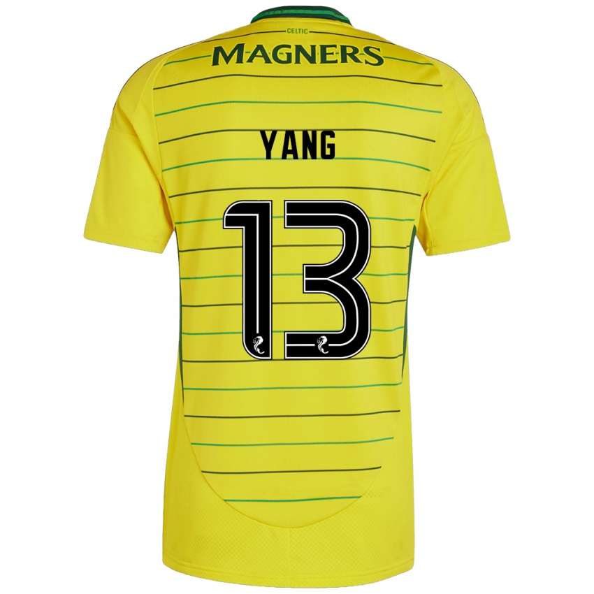 Niño Camiseta Hyun-Jun Yang #13 Amarillo 2ª Equipación 2024/25 La Camisa Argentina