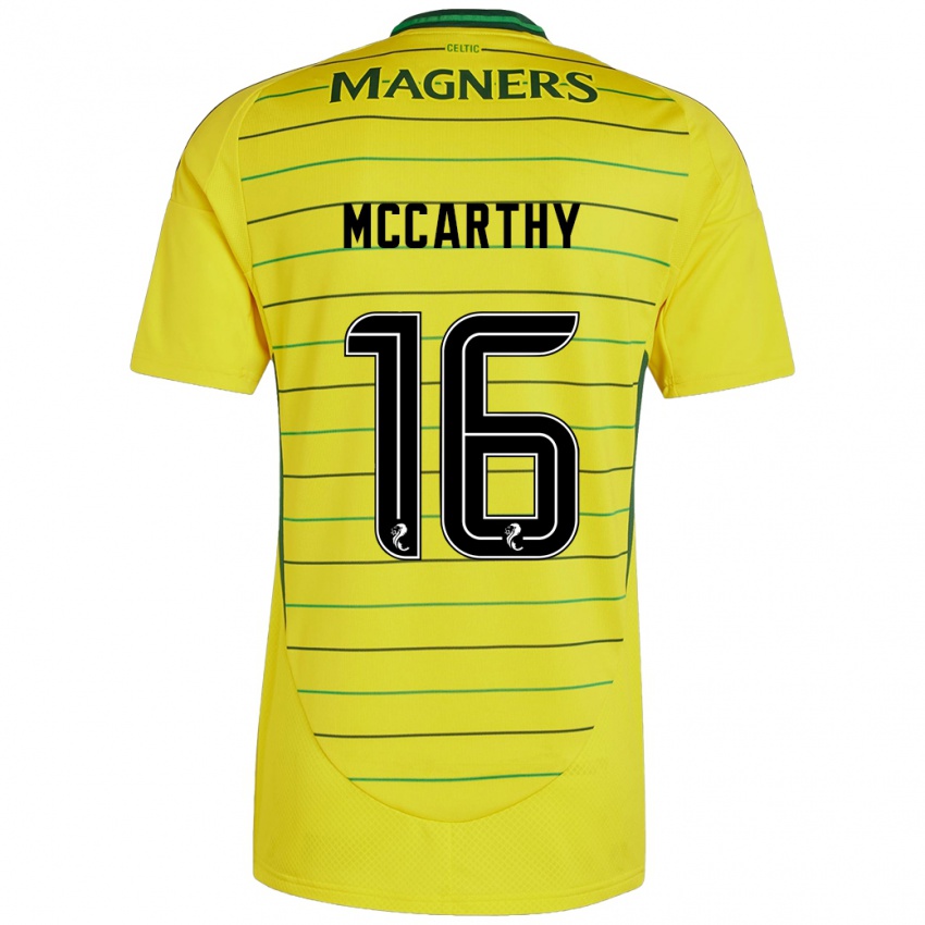 Niño Camiseta James Mccarthy #16 Amarillo 2ª Equipación 2024/25 La Camisa Argentina