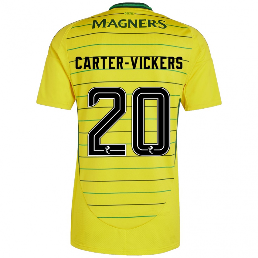 Niño Camiseta Cameron Carter-Vickers #20 Amarillo 2ª Equipación 2024/25 La Camisa Argentina