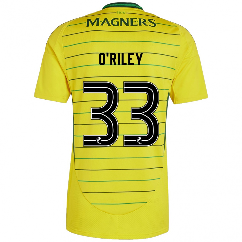 Niño Camiseta Matt O'riley #33 Amarillo 2ª Equipación 2024/25 La Camisa Argentina