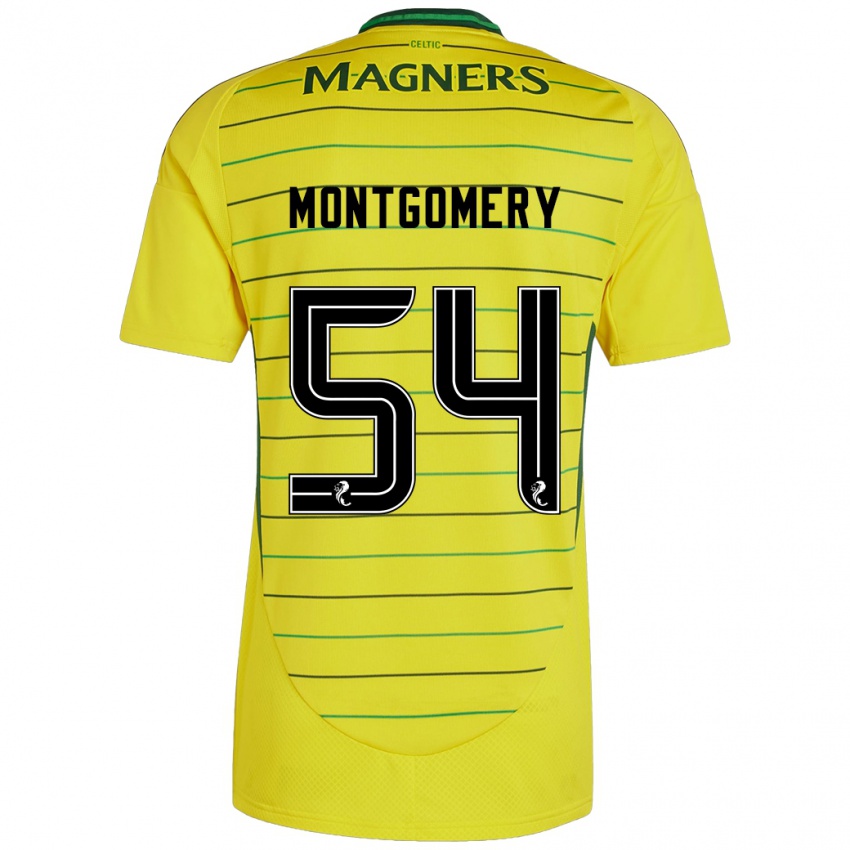 Niño Camiseta Adam Montgomery #54 Amarillo 2ª Equipación 2024/25 La Camisa Argentina