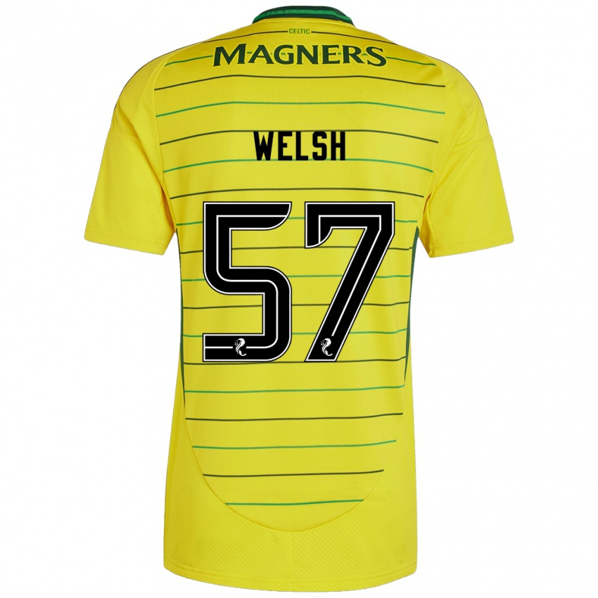 Niño Camiseta Stephen Welsh #57 Amarillo 2ª Equipación 2024/25 La Camisa Argentina