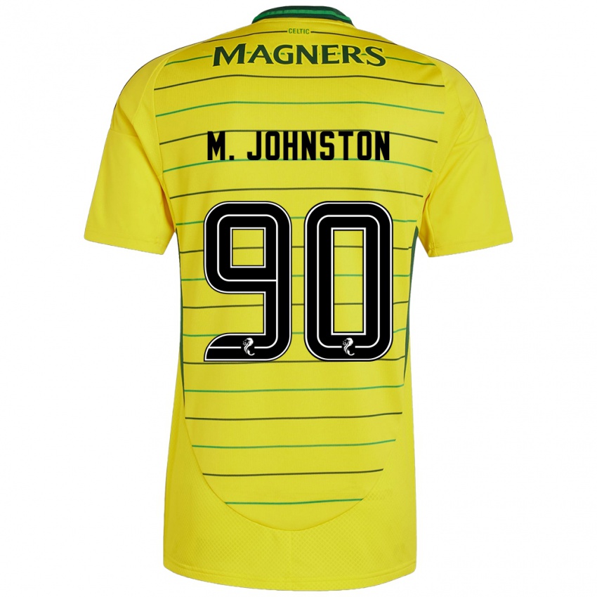 Niño Camiseta Mikey Johnston #90 Amarillo 2ª Equipación 2024/25 La Camisa Argentina