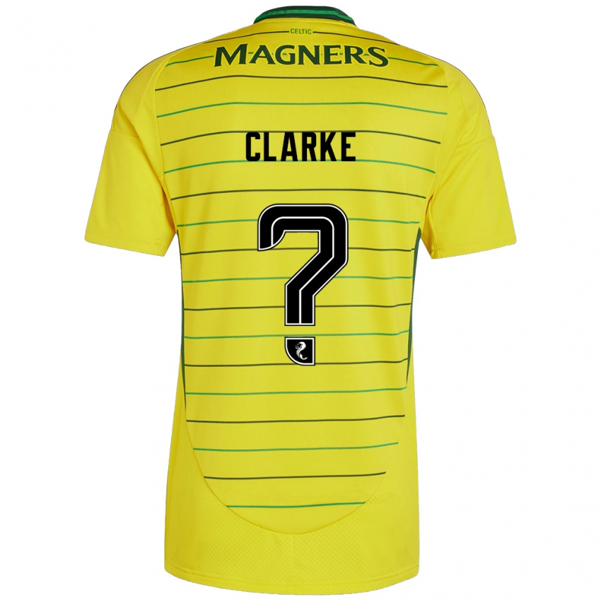 Niño Camiseta Josh Clarke #0 Amarillo 2ª Equipación 2024/25 La Camisa Argentina