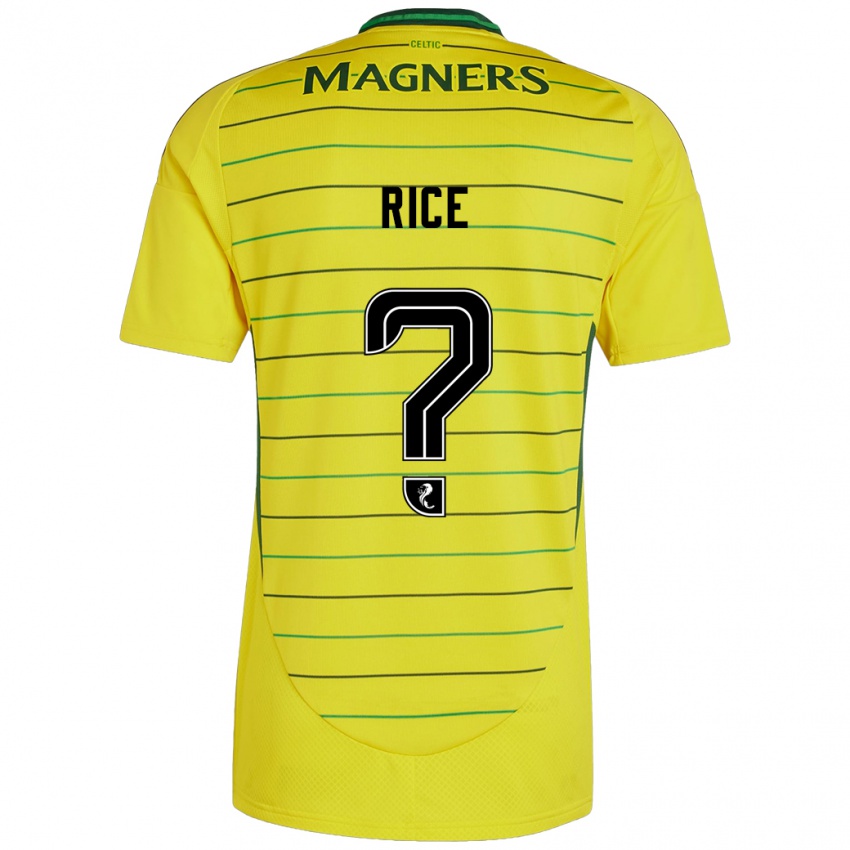 Niño Camiseta Aidan Rice #0 Amarillo 2ª Equipación 2024/25 La Camisa Argentina