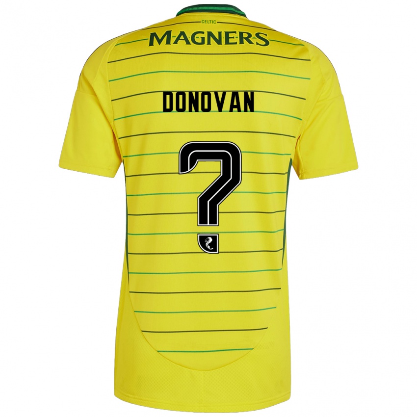 Niño Camiseta Colby Donovan #0 Amarillo 2ª Equipación 2024/25 La Camisa Argentina