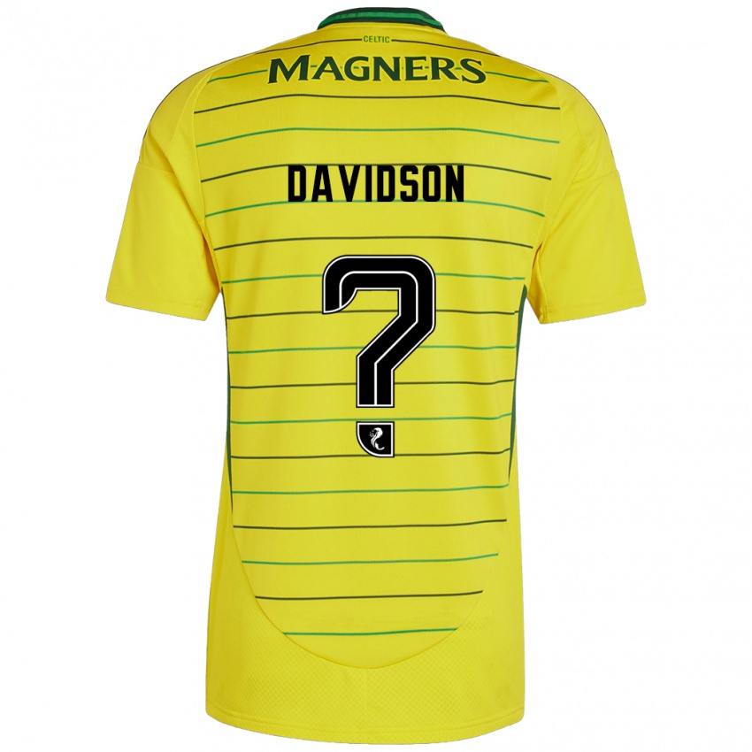 Niño Camiseta Alasdair Davidson #0 Amarillo 2ª Equipación 2024/25 La Camisa Argentina