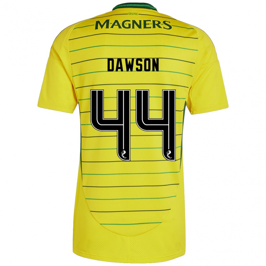 Niño Camiseta Joey Dawson #44 Amarillo 2ª Equipación 2024/25 La Camisa Argentina