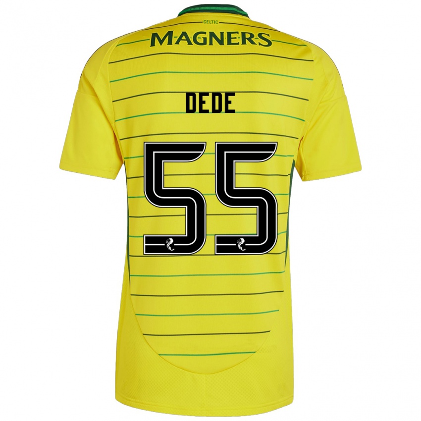 Niño Camiseta Josh Dede #55 Amarillo 2ª Equipación 2024/25 La Camisa Argentina