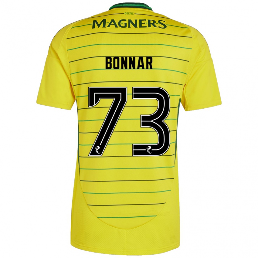 Niño Camiseta Jude Bonnar #73 Amarillo 2ª Equipación 2024/25 La Camisa Argentina