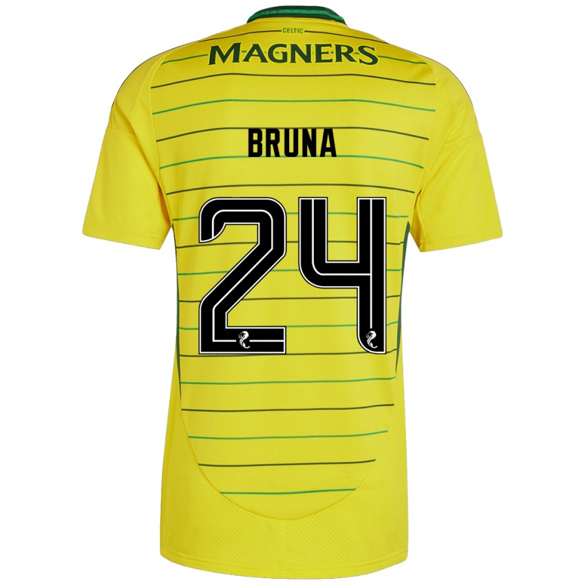 Niño Camiseta Bruna Lourenço #24 Amarillo 2ª Equipación 2024/25 La Camisa Argentina