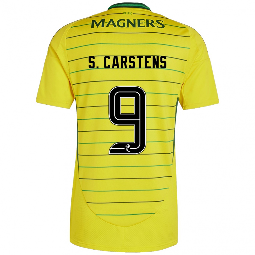 Niño Camiseta Signe Carstens #9 Amarillo 2ª Equipación 2024/25 La Camisa Argentina