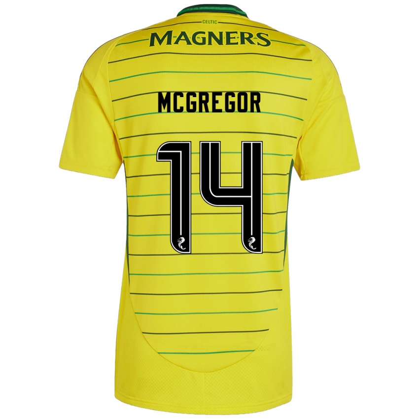 Niño Camiseta Shannon Mcgregor #14 Amarillo 2ª Equipación 2024/25 La Camisa Argentina