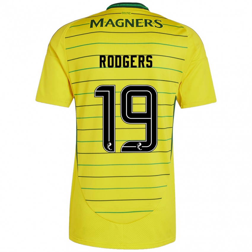 Niño Camiseta Lisa Rodgers #19 Amarillo 2ª Equipación 2024/25 La Camisa Argentina