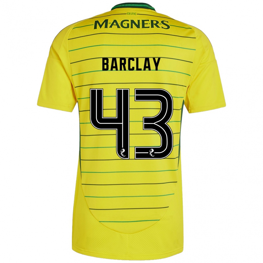 Niño Camiseta Lucy Barclay #43 Amarillo 2ª Equipación 2024/25 La Camisa Argentina