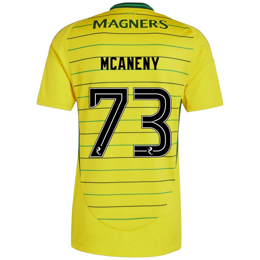 Niño Camiseta Maria Mcaneny #73 Amarillo 2ª Equipación 2024/25 La Camisa Argentina