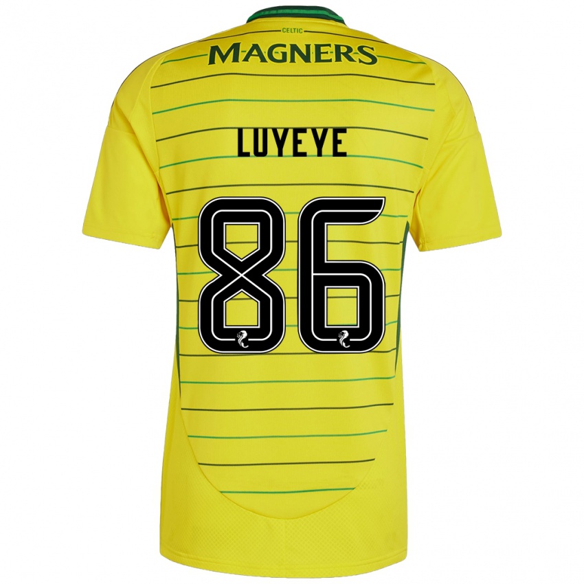 Niño Camiseta Benny-Jackson Luyeye #86 Amarillo 2ª Equipación 2024/25 La Camisa Argentina