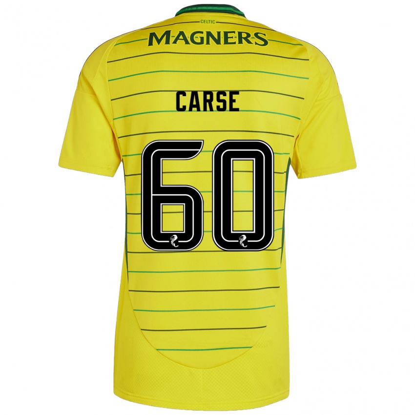 Niño Camiseta Mackenzie Carse #60 Amarillo 2ª Equipación 2024/25 La Camisa Argentina