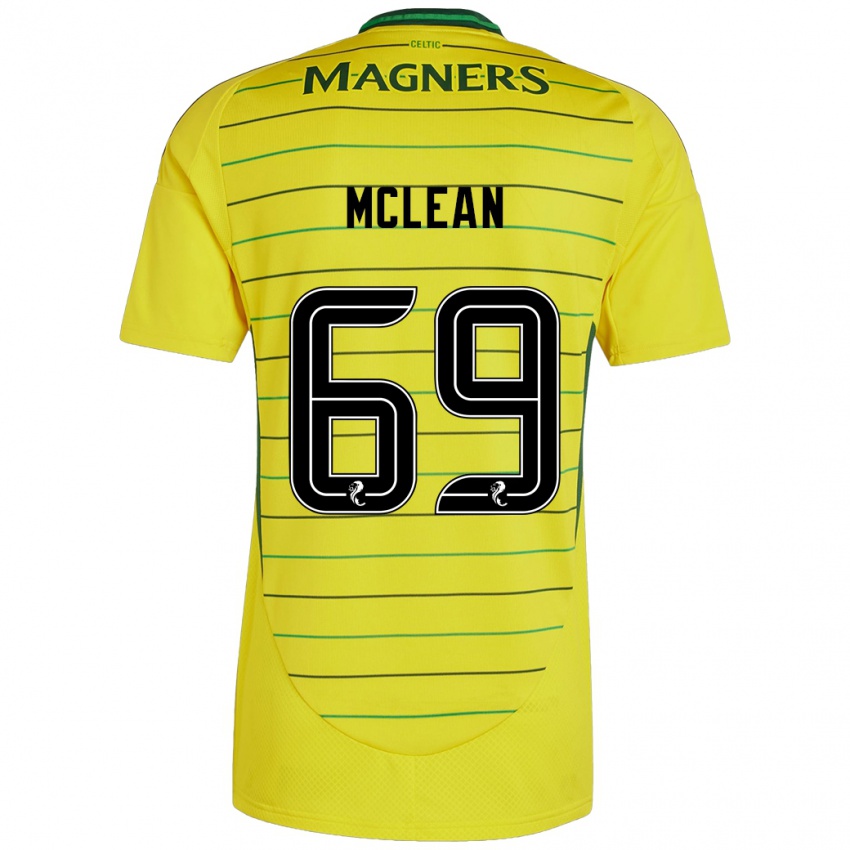 Niño Camiseta Kai Mclean #69 Amarillo 2ª Equipación 2024/25 La Camisa Argentina