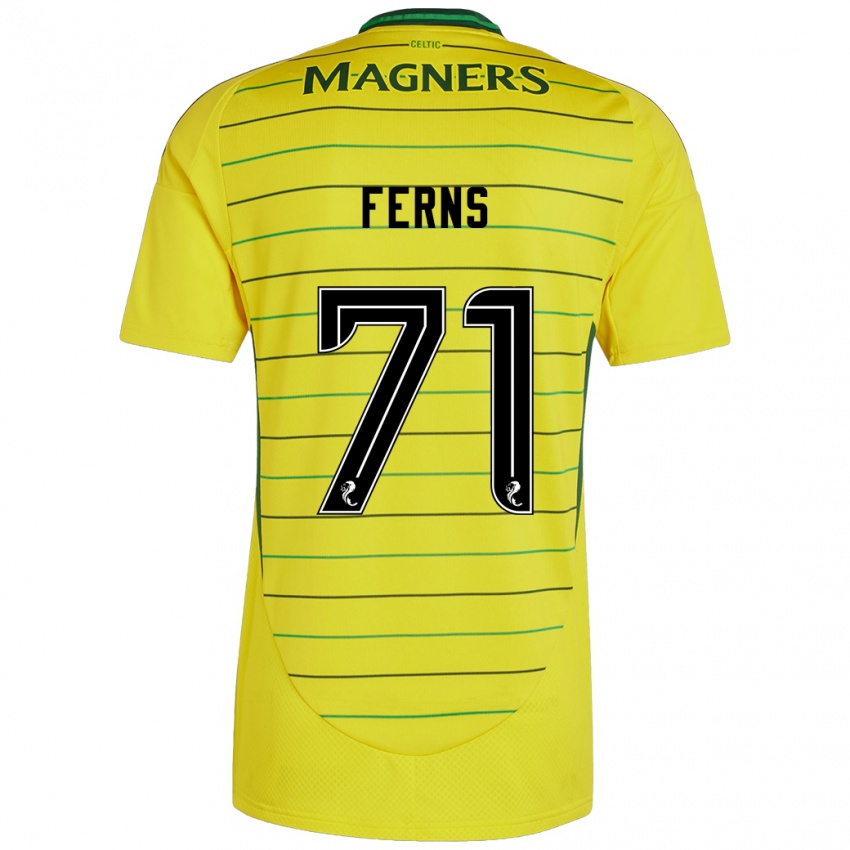 Niño Camiseta Abbie Ferns #71 Amarillo 2ª Equipación 2024/25 La Camisa Argentina