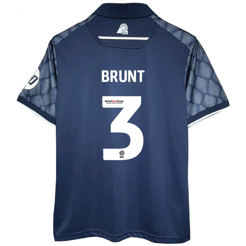 Niño Camiseta Lewis Brunt #3 Negro 2ª Equipación 2024/25 La Camisa Argentina