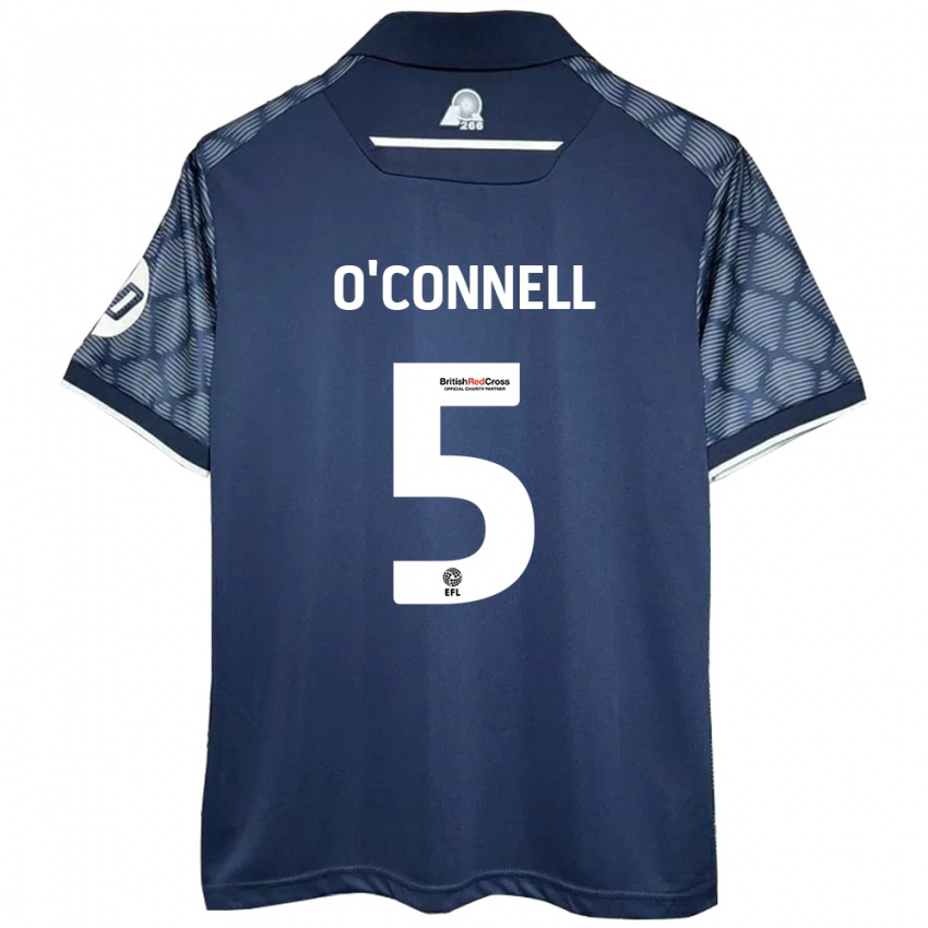 Niño Camiseta Eoghan O'connell #5 Negro 2ª Equipación 2024/25 La Camisa Argentina