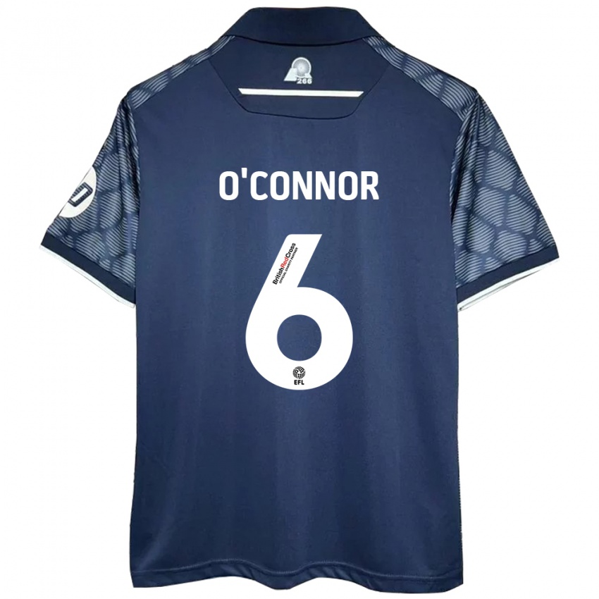 Niño Camiseta Thomas O'connor #6 Negro 2ª Equipación 2024/25 La Camisa Argentina