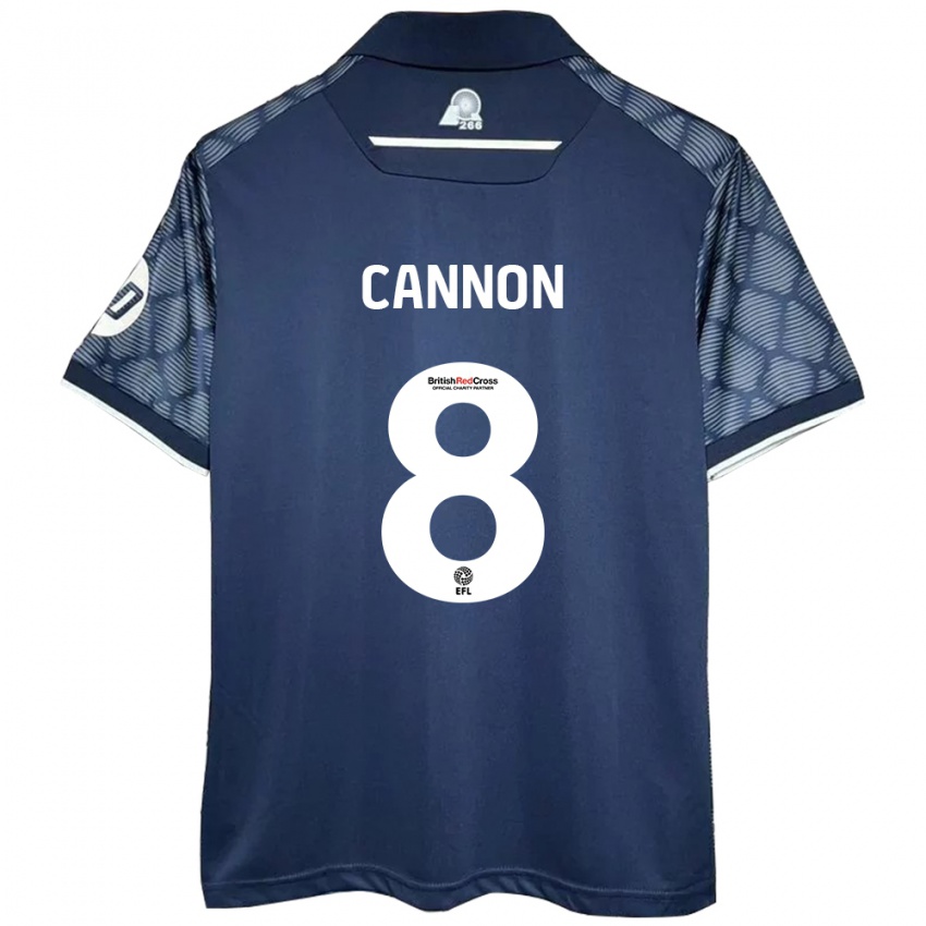 Niño Camiseta Andy Cannon #8 Negro 2ª Equipación 2024/25 La Camisa Argentina