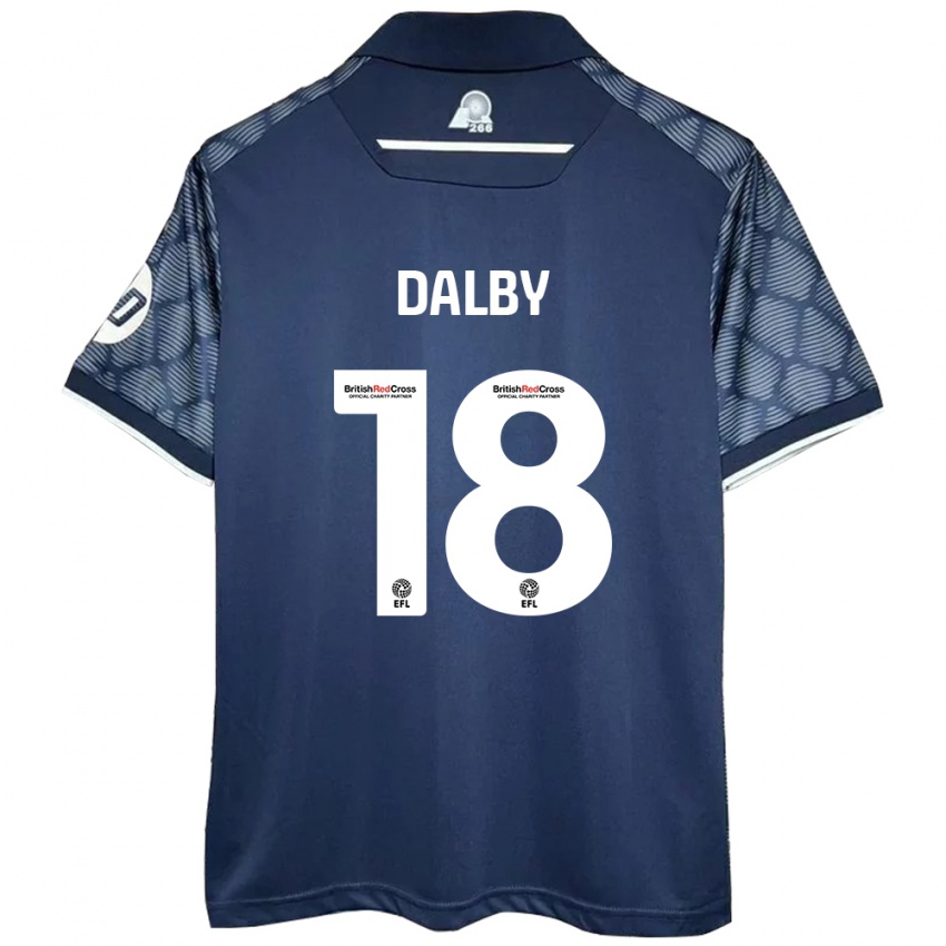 Niño Camiseta Sam Dalby #18 Negro 2ª Equipación 2024/25 La Camisa Argentina