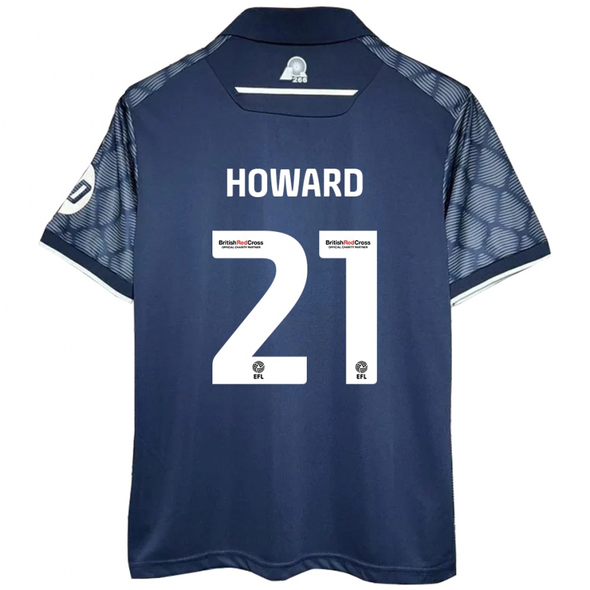 Niño Camiseta Mark Howard #21 Negro 2ª Equipación 2024/25 La Camisa Argentina