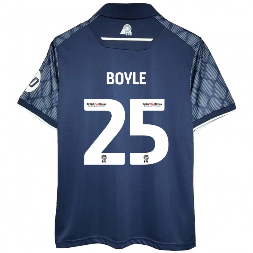 Niño Camiseta Will Boyle #25 Negro 2ª Equipación 2024/25 La Camisa Argentina