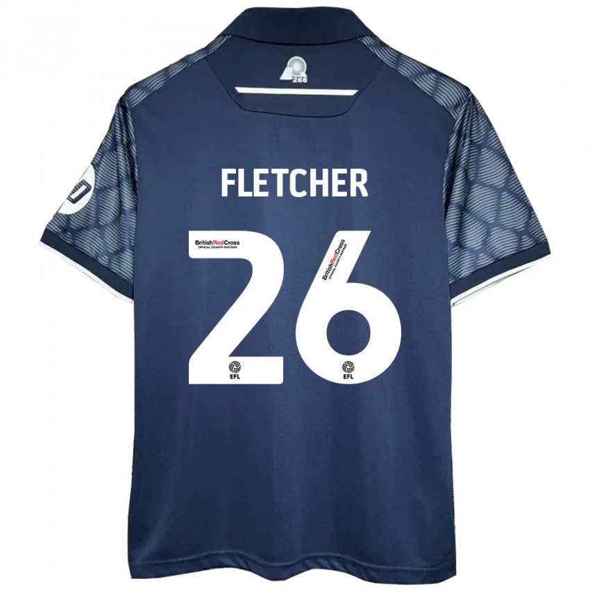 Niño Camiseta Steven Fletcher #26 Negro 2ª Equipación 2024/25 La Camisa Argentina