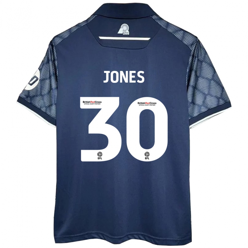 Niño Camiseta James Jones #30 Negro 2ª Equipación 2024/25 La Camisa Argentina