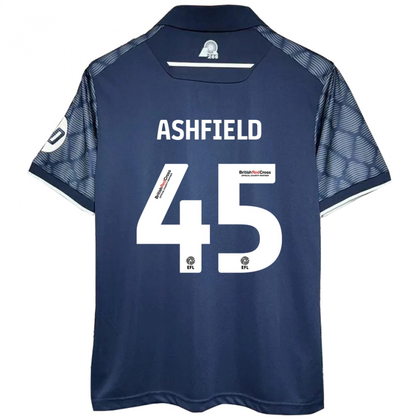 Niño Camiseta Harry Ashfield #45 Negro 2ª Equipación 2024/25 La Camisa Argentina