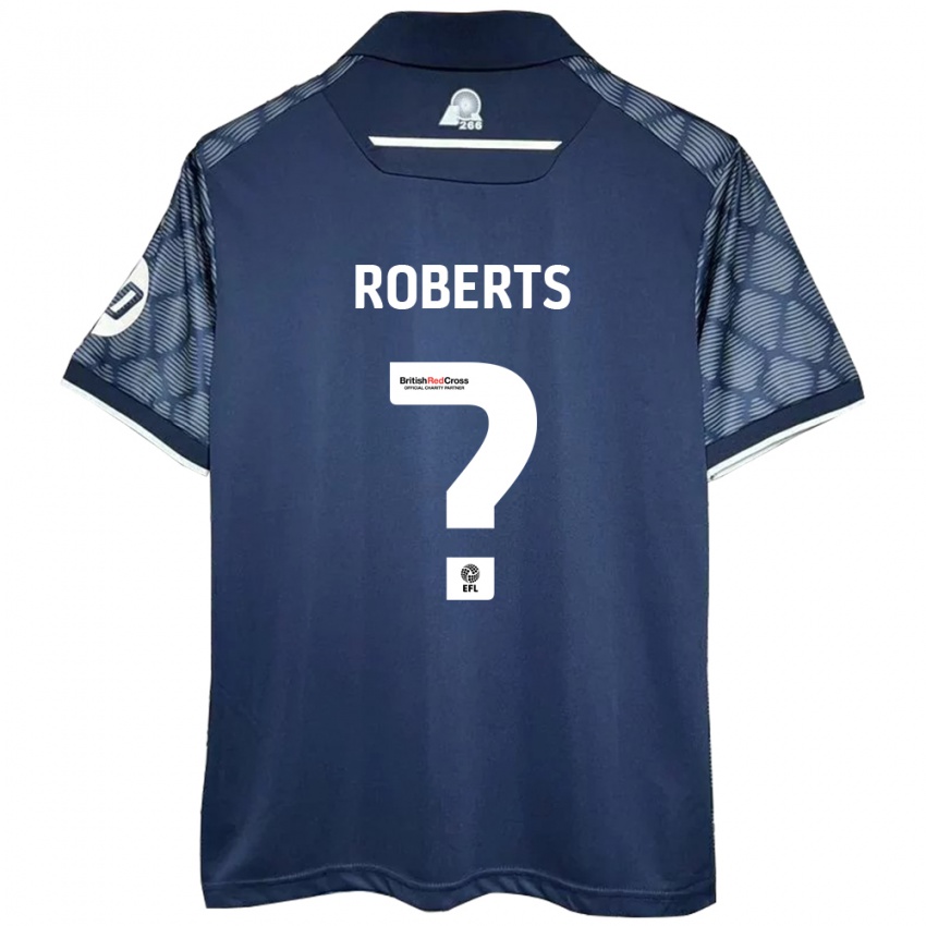 Niño Camiseta Hari Roberts #0 Negro 2ª Equipación 2024/25 La Camisa Argentina