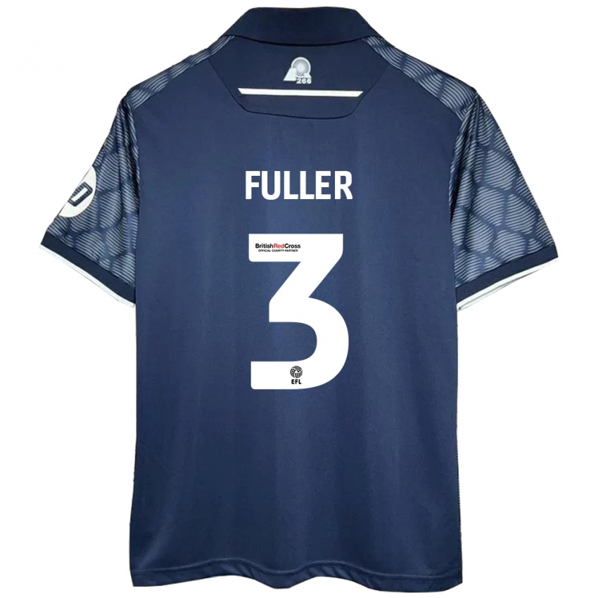 Niño Camiseta Olivia Fuller #3 Negro 2ª Equipación 2024/25 La Camisa Argentina