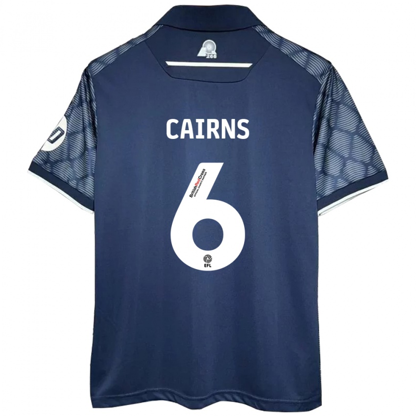 Niño Camiseta Brooke Cairns #6 Negro 2ª Equipación 2024/25 La Camisa Argentina