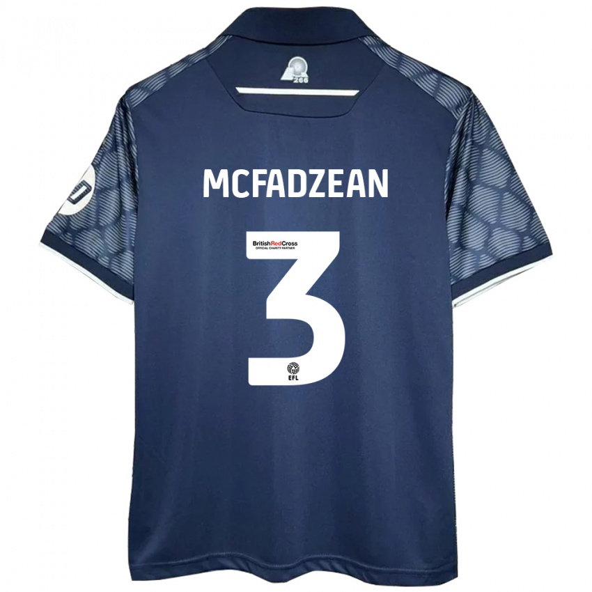 Niño Camiseta Callum Mcfadzean #3 Negro 2ª Equipación 2024/25 La Camisa Argentina