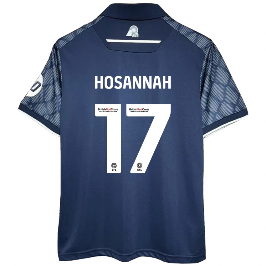 Niño Camiseta Bryce Hosannah #17 Negro 2ª Equipación 2024/25 La Camisa Argentina