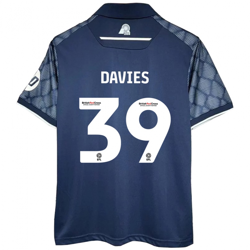 Niño Camiseta Daniel Davies #39 Negro 2ª Equipación 2024/25 La Camisa Argentina