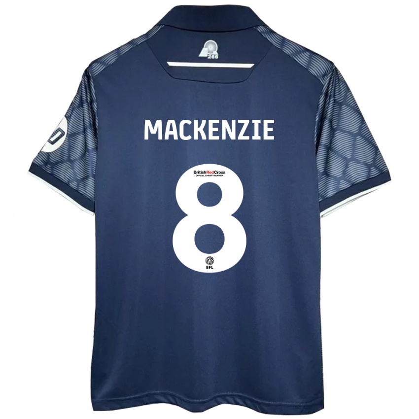 Niño Camiseta Libby Mackenzie #8 Negro 2ª Equipación 2024/25 La Camisa Argentina