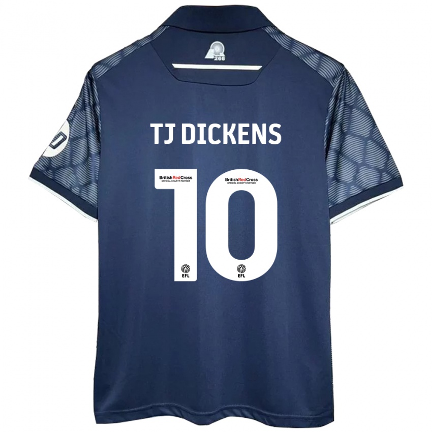 Niño Camiseta Tonicha Tj Dickens #10 Negro 2ª Equipación 2024/25 La Camisa Argentina