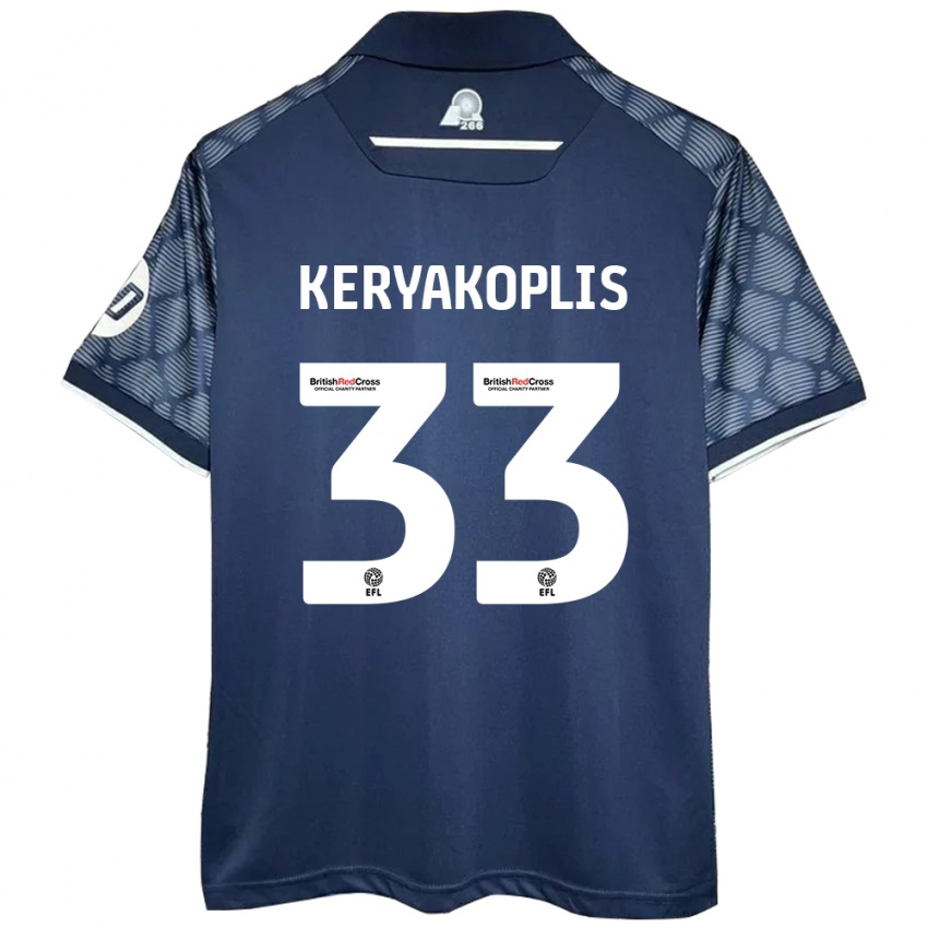 Niño Camiseta Hannah Keryakoplis #33 Negro 2ª Equipación 2024/25 La Camisa Argentina