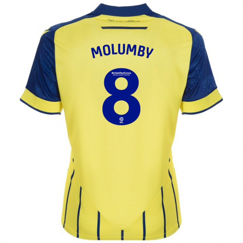 Niño Camiseta Jayson Molumby #8 Amarillo Azul 2ª Equipación 2024/25 La Camisa Argentina